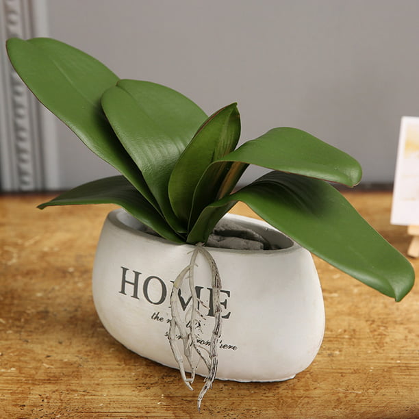 Details about   Artificial Butterfly Orchid Leaf Fake Flower Plant Wedding Party Home Decoration